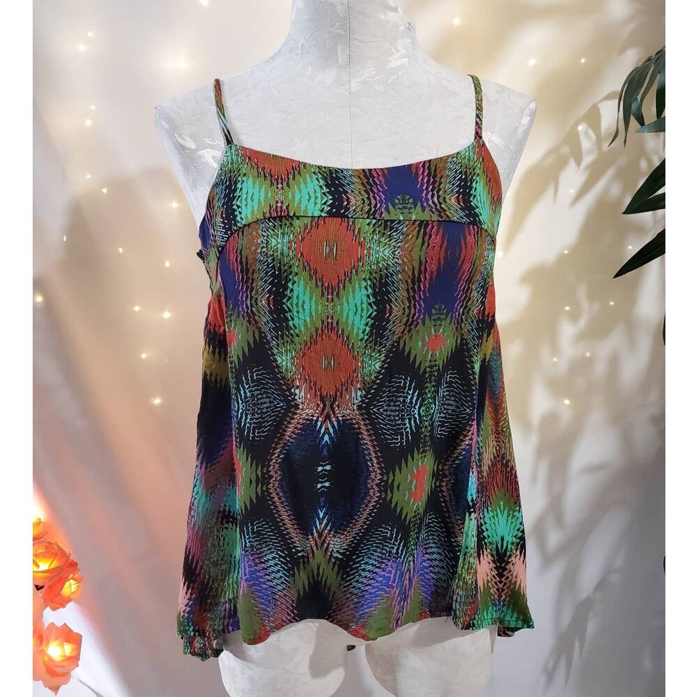 The Limited NWT Kaleidoscope Southwestern Multi Aztec Tank Top Womens Size S